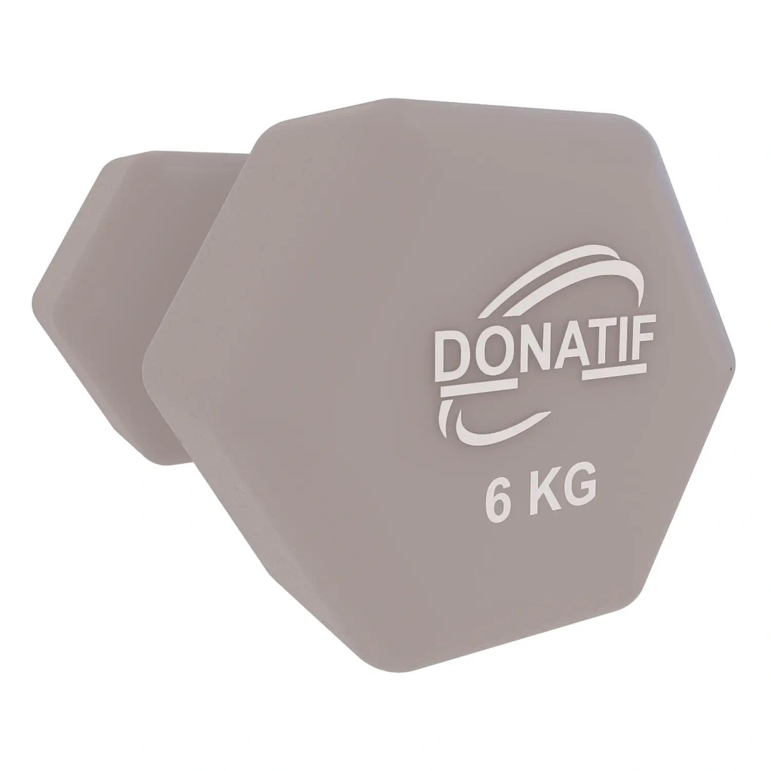 Manubrio in Vinile da 6 Kg - Antiscivolo | Fitness 4/6