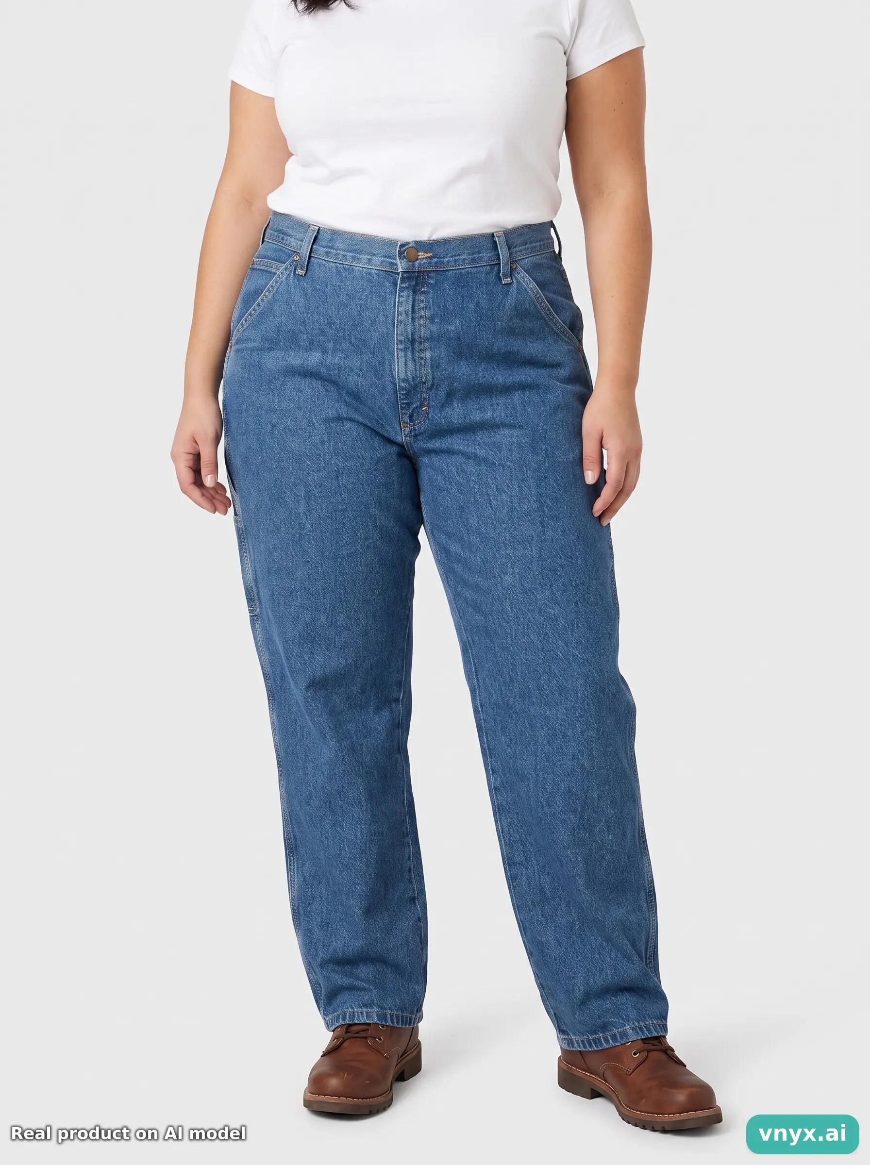 Second Life - Vintage Wrangler Mid-Blue Jeans Women W42 L29 1/6