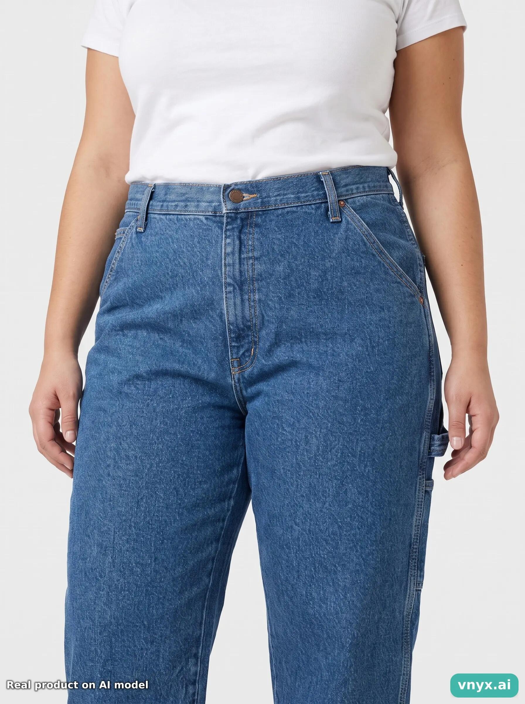 Second Life - Vintage Wrangler Mid-Blue Jeans Women W42 L29 6/6