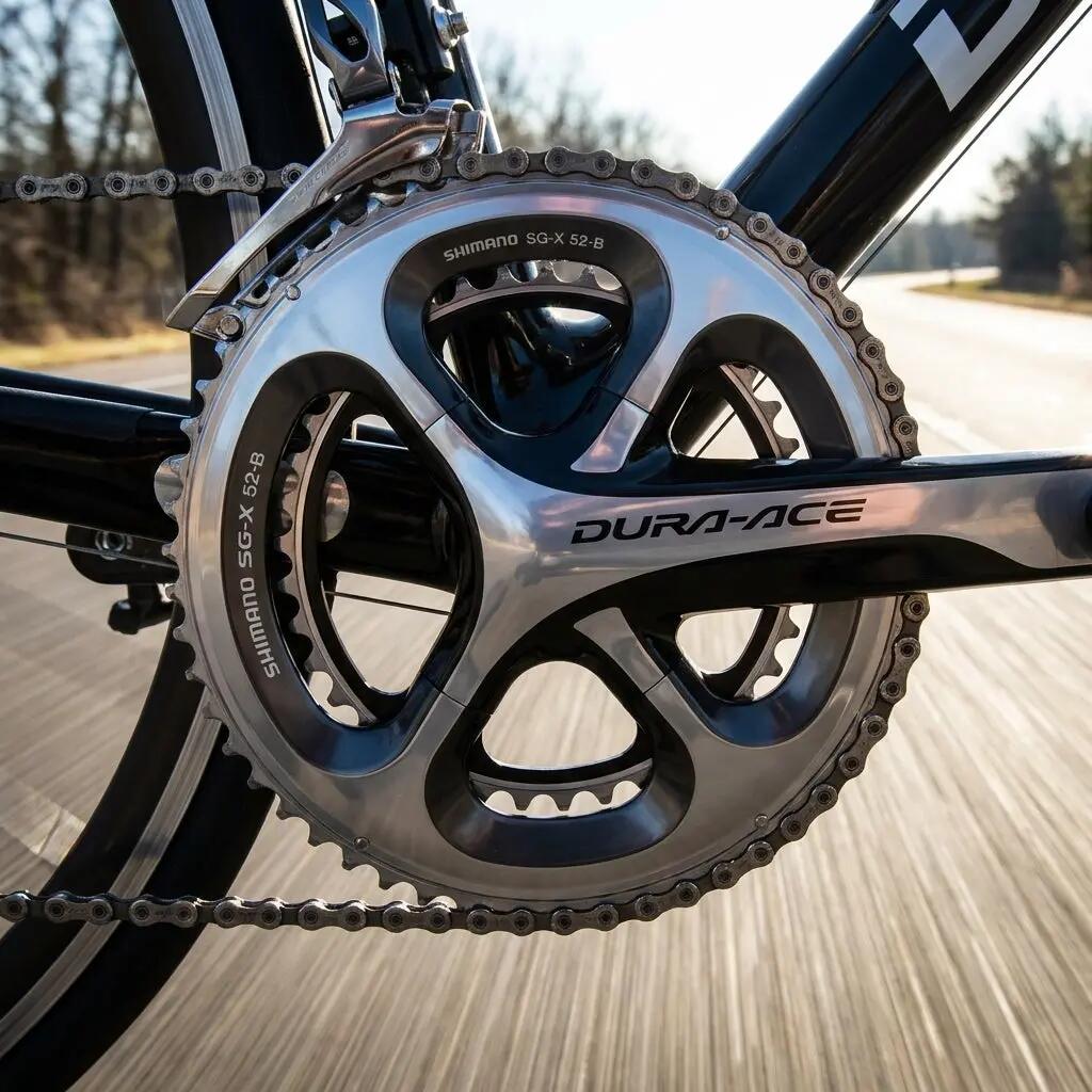 Shimano plateaux DURA-ACE FC-7900 52 dents B 130 mm aluminium argenté 3/3