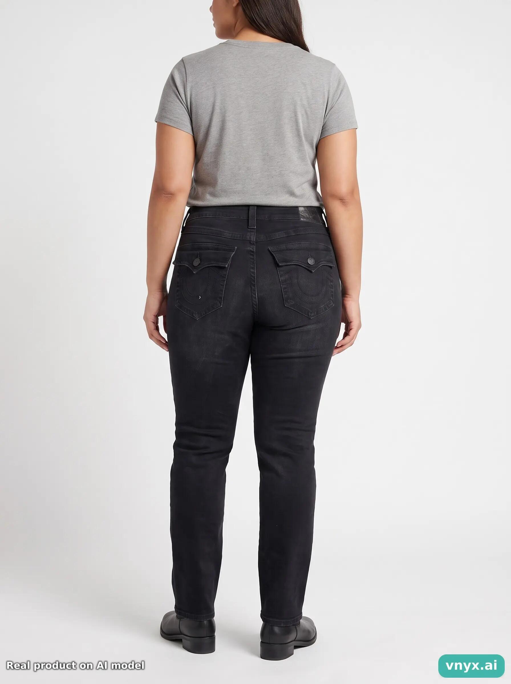 Second Life - Vintage True Religion Dark Black Jeans Women W40 5/6