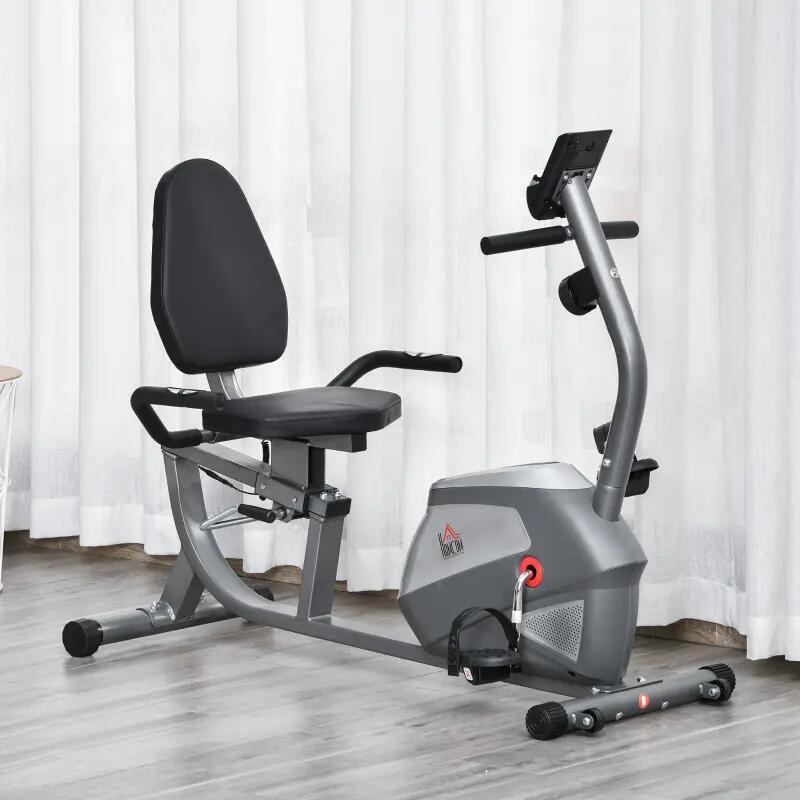 Vélo d’appartement semi-allongé à résistance magnétique 8 niveaux 3/3