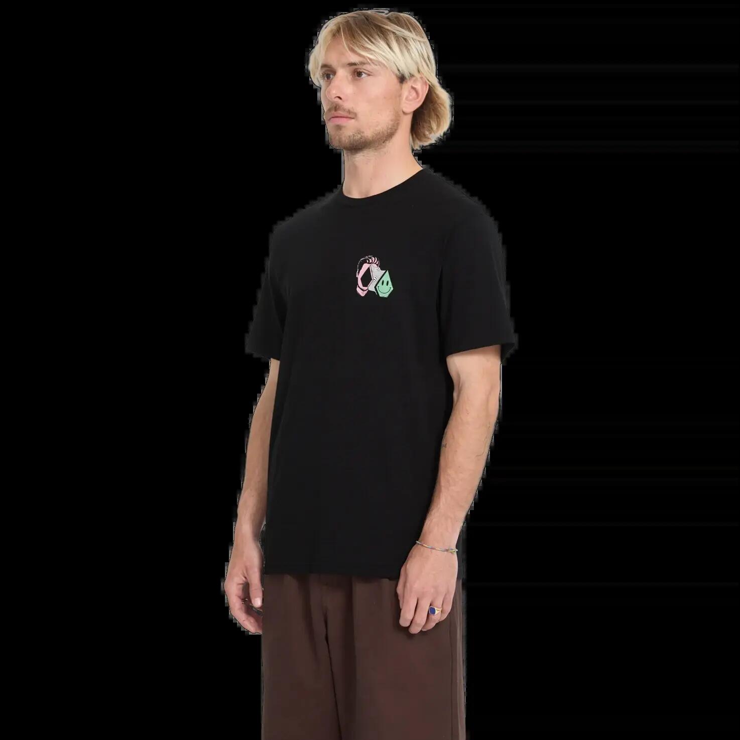 T-shirt Volcom AURA Zwart Wit 3/5