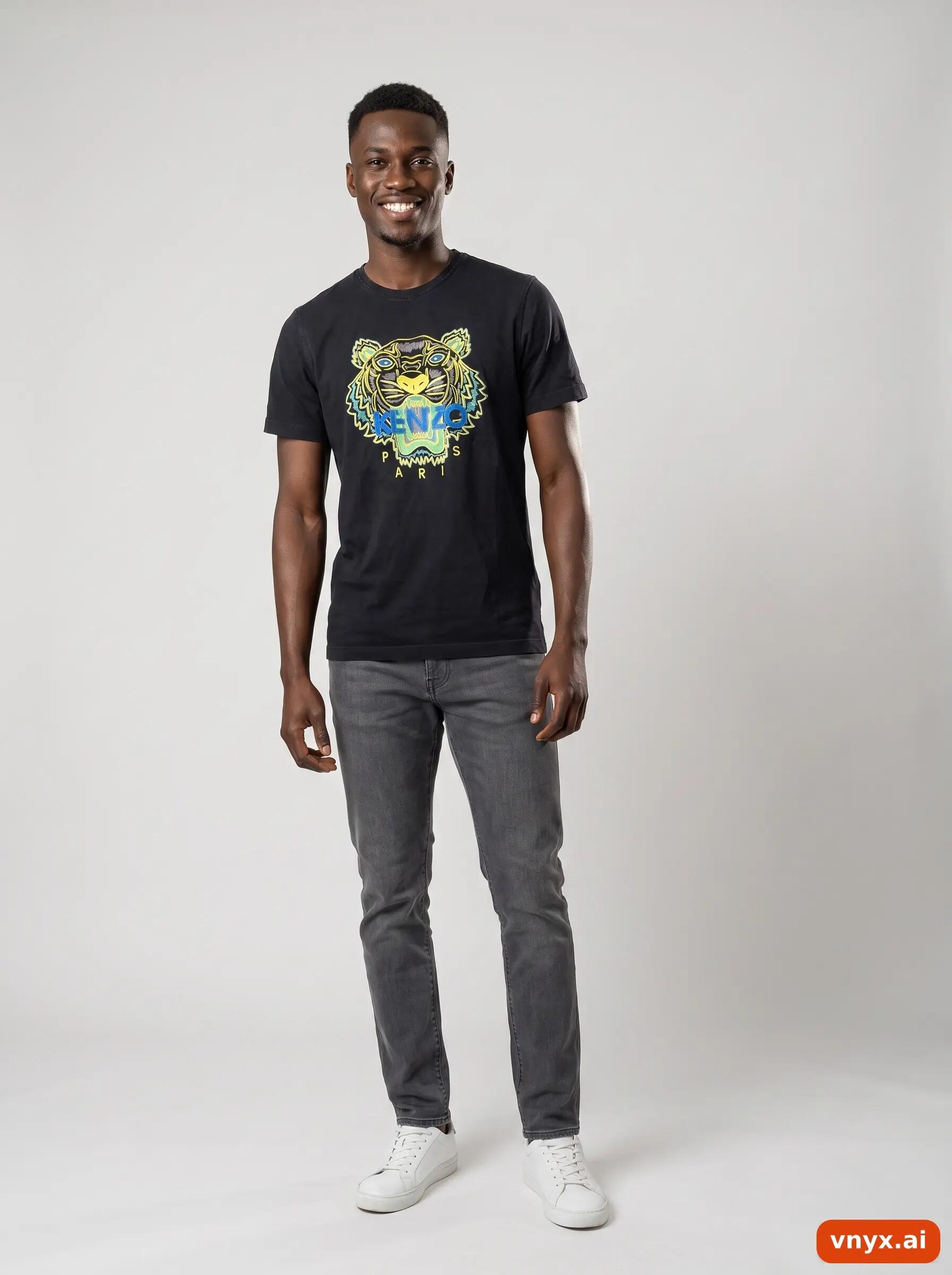 Second Life - Vintage Kenzo Black T-Shirt Men S 3/6