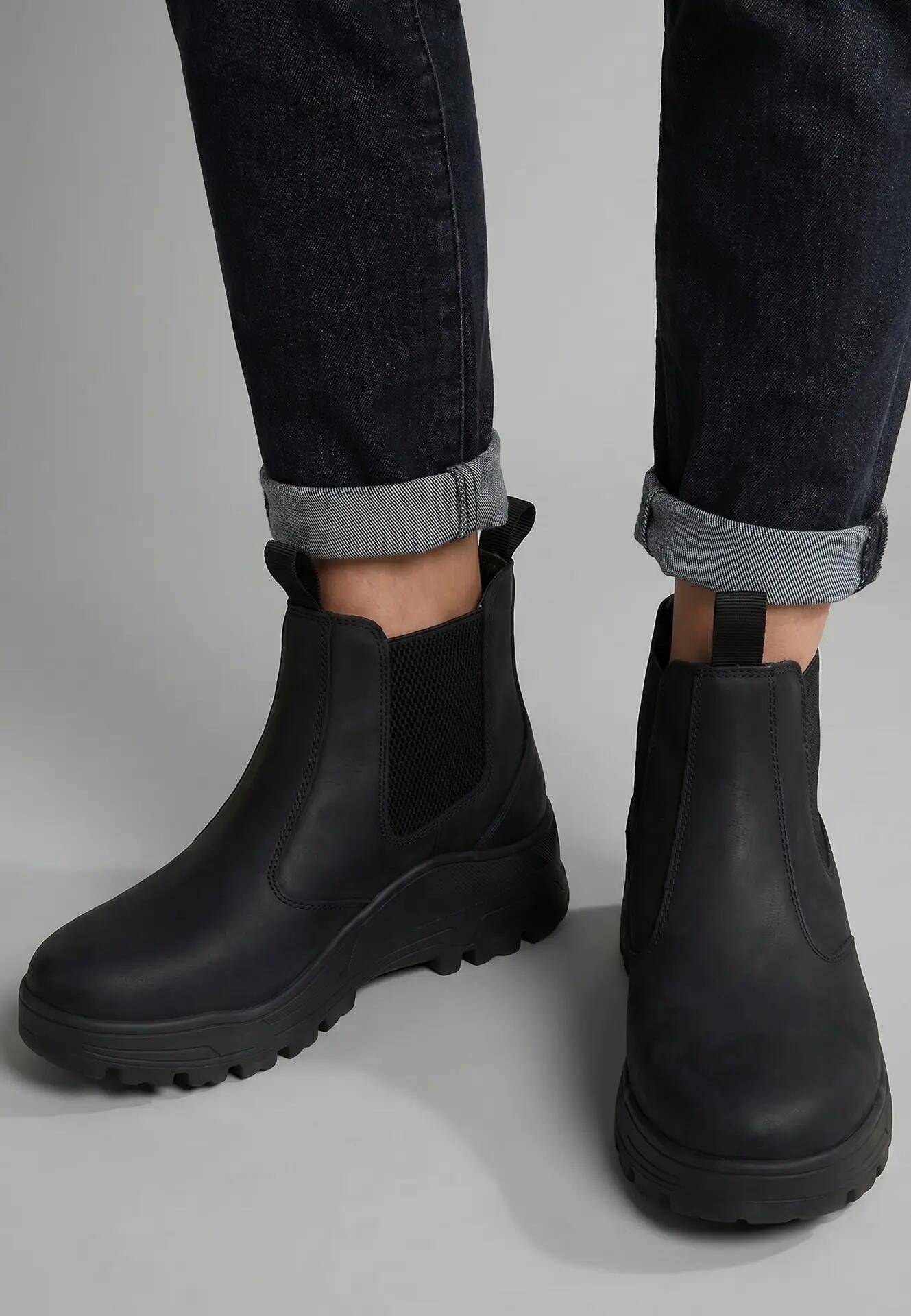 Stivali Chelsea donna platform nero misto PU poliestere - Napapijri 7/7
