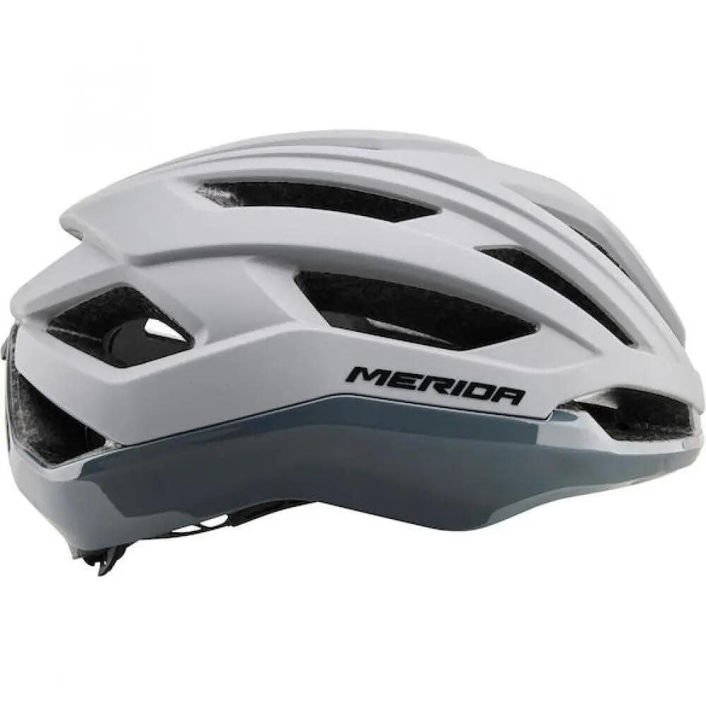 Merida Helm Apex grijs 58-62 cm Grijs - lichte race- en gravelhelm met uitsteken 2/3