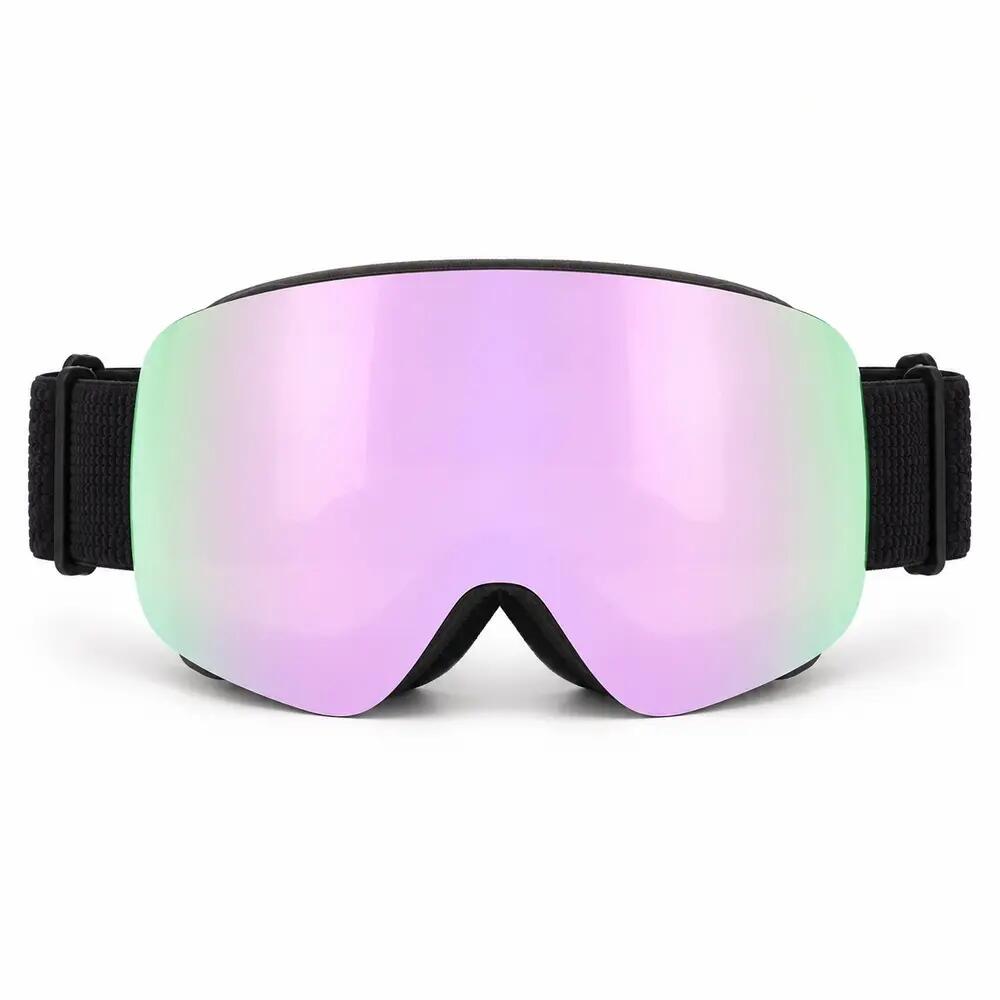 Maschera da Sci e Snowboard Fluor HX22 Lente Magnetica Viola Specchiata Unisex 4/5