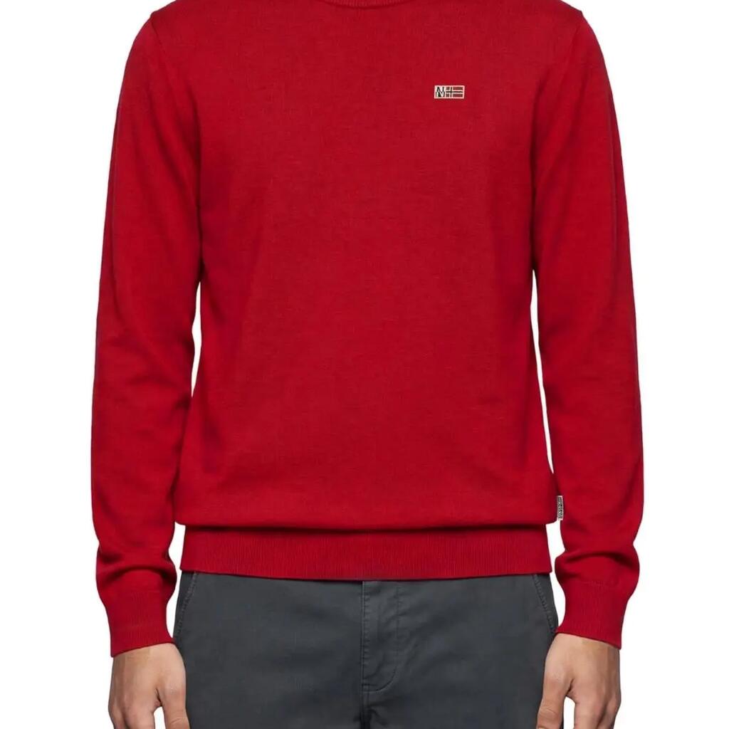 Napapijri Donori Men's Red Wool-Blend Pullover