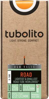 Lichtgewicht binnenband tubolito s-tubo road 700 mm presta 100 mm (aluminium ven
