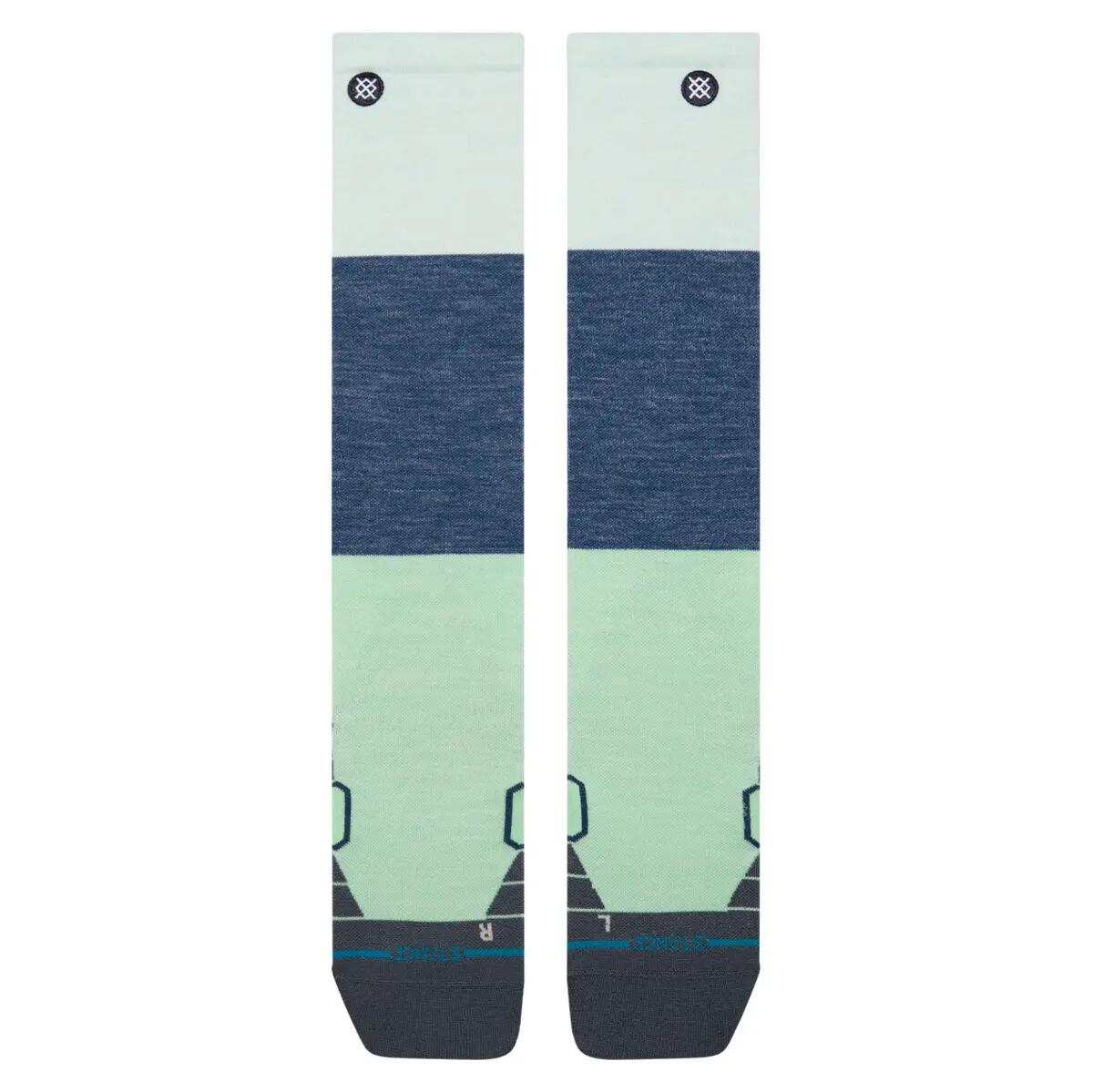 Wintersport Dames Freshtek Infiknit Snow Kniekousen Blocked Wool Blauw 3/4