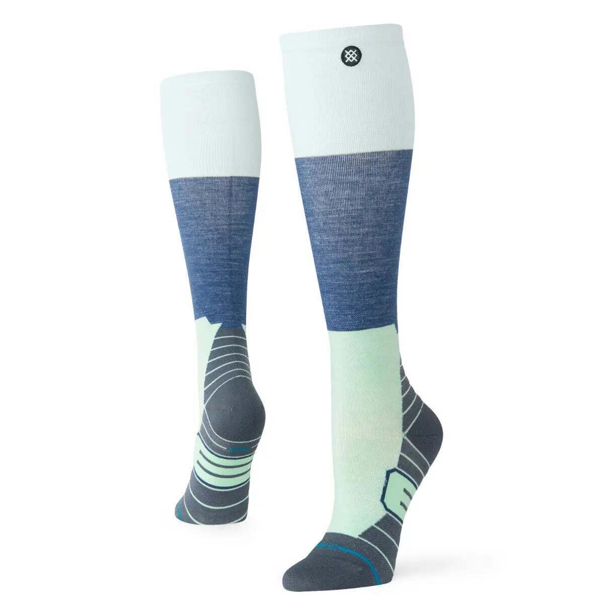 Wintersport Dames Freshtek Infiknit Snow Kniekousen Blocked Wool Blauw 2/4