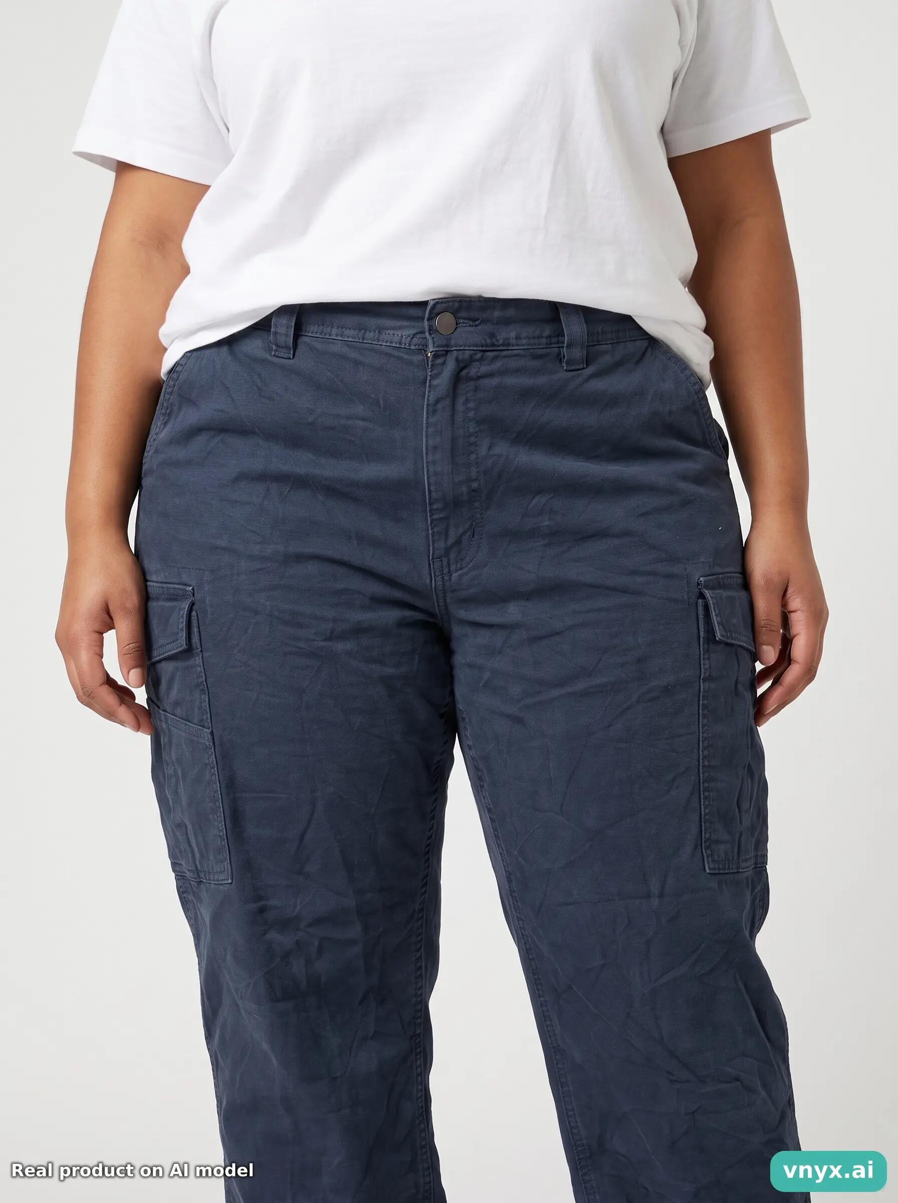 Second Life - Vintage Carhartt Navy Trousers Women W44 L30 6/6