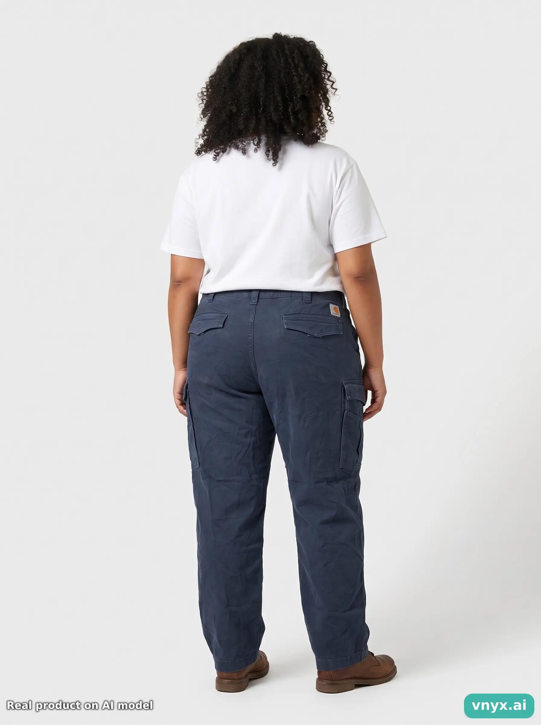 Second Life - Vintage Carhartt Navy Trousers Women W44 L30 4/6