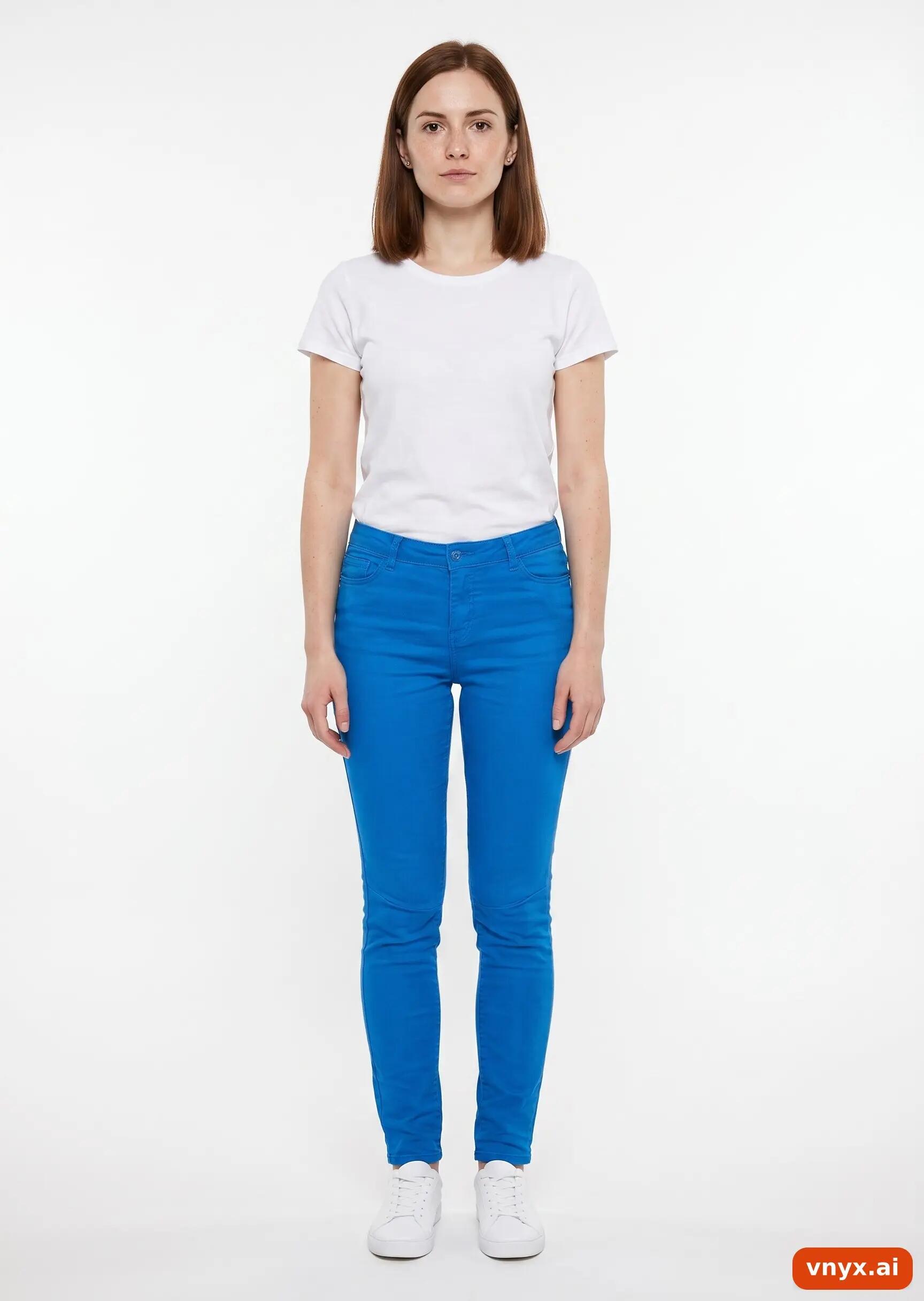Second Life - Vintage VERO MODA Cobalt Blue Jeans Women W29 /L32 3/6