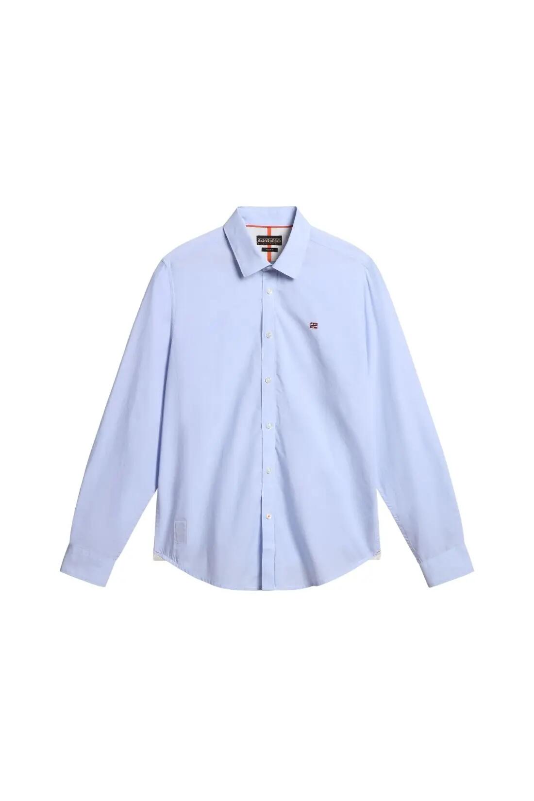 Camisa - sportswear - Homem - manga comprida, corte regular - Graie - azul-claro 2/4