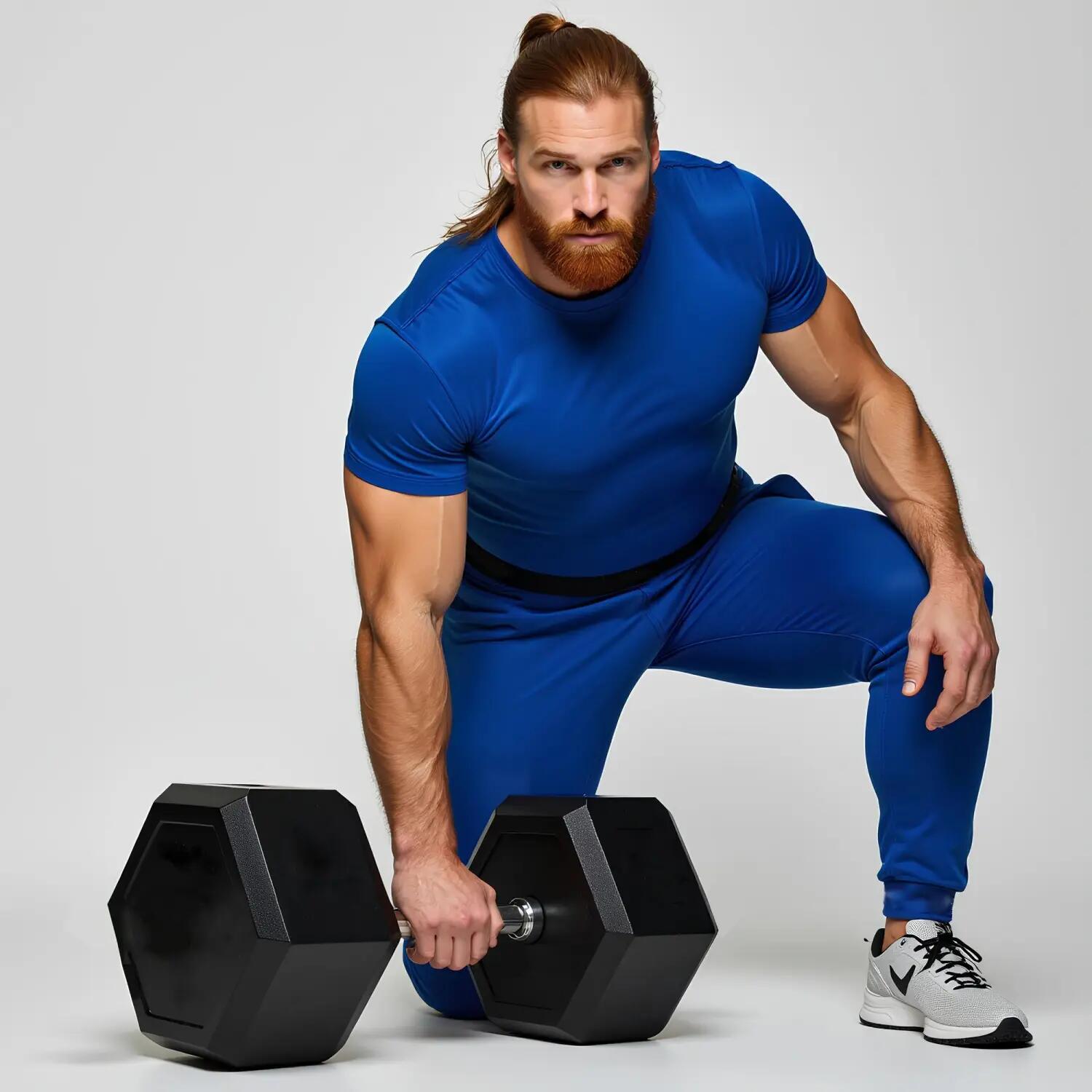 Manubrio Esagonale Gommato da 100 Kg - Professionale 4/6