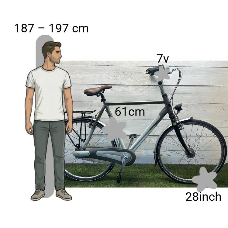 Vélo d’occasion Gazelle Orange Lite 2/4