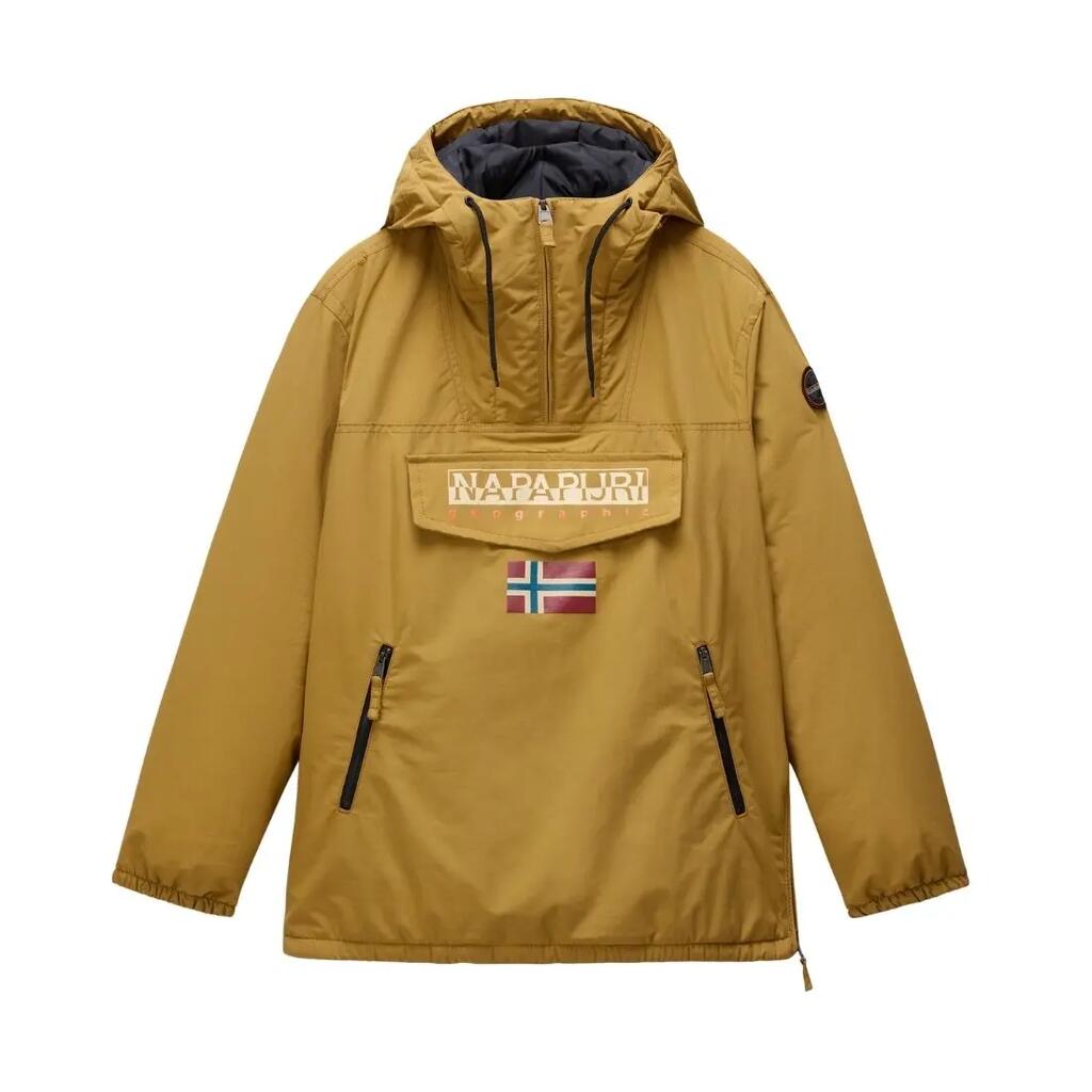 NAPAPIJRI women's Shade jacket, water-repellent nylon, adjustable hood, ochre
