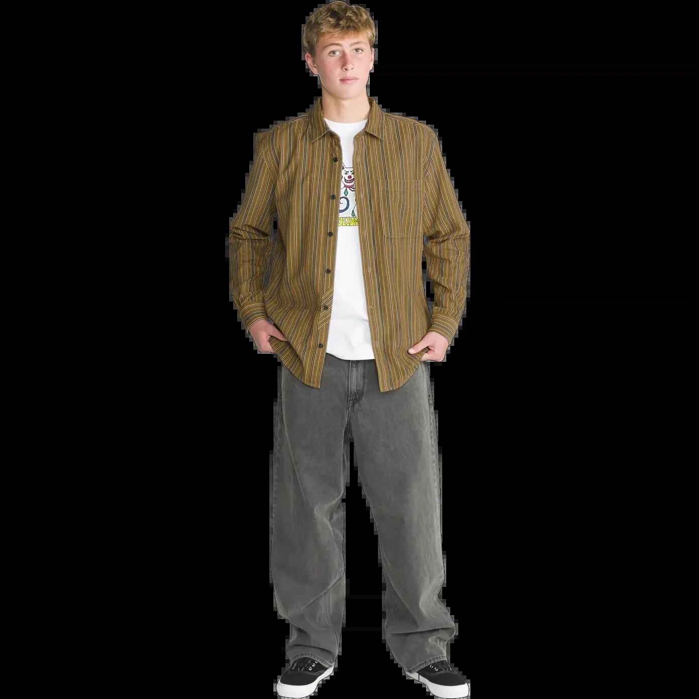 Camisa Volcom FA CASEY JONES Dull Gold 4/4