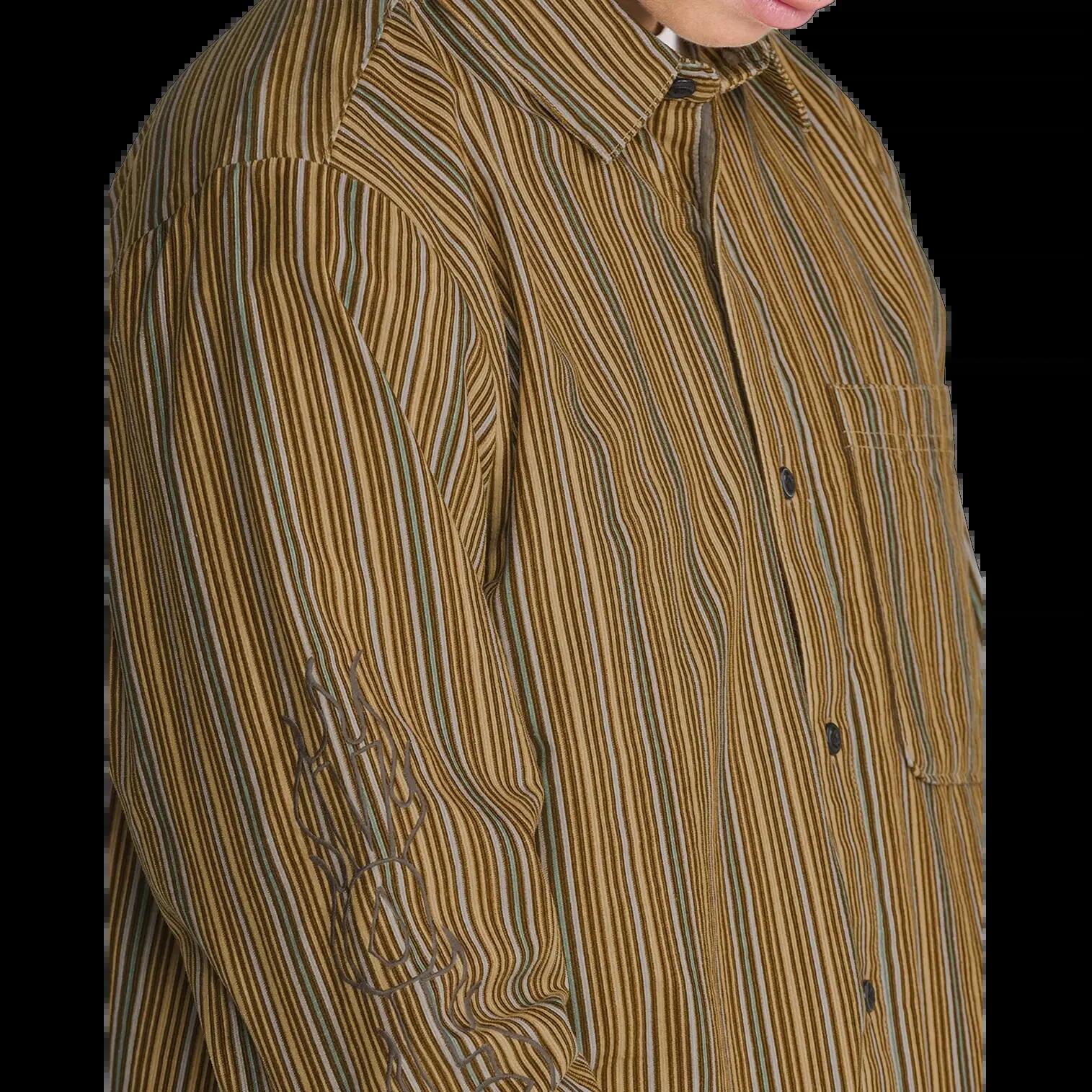 Camisa Volcom FA CASEY JONES Dull Gold 3/4