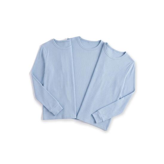 Damen Ski Unterhemd Funktionsshirt Langarm mit Innenfleece Baumwollmix 3er Pack
