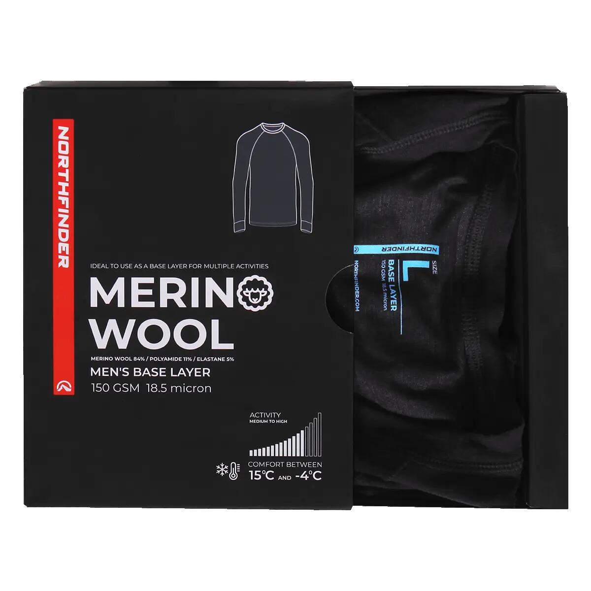 Pánské merino tričko - základní vrstva ED 7/8
