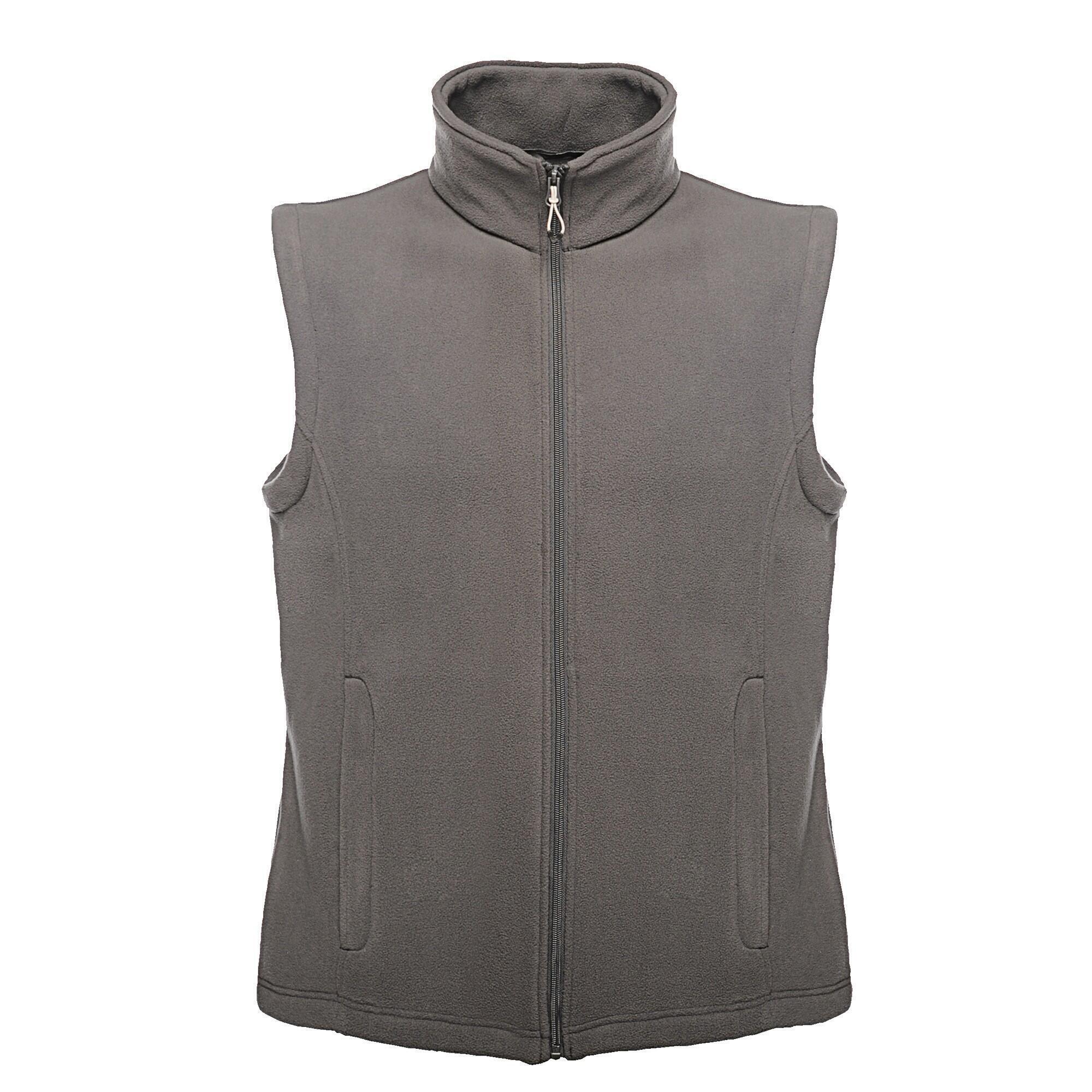 Mens 210 Microfleece Bodywarmer / Gilet (Seal Grey) 1/4