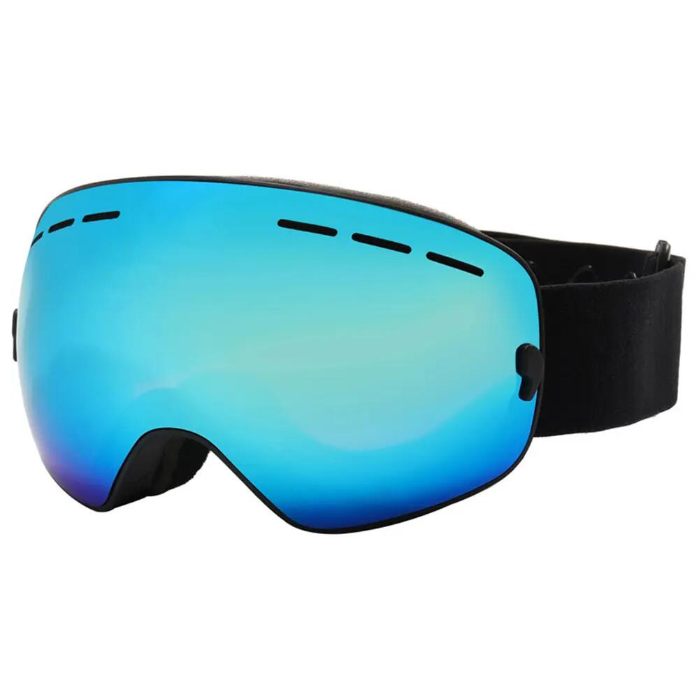 Lyžiarske a Snowboardové Okuliare Fluor 5108 Modrý Zrkadlový Zorník Unisex