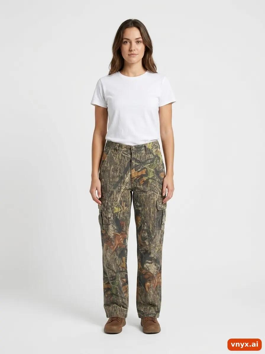 Second Life - Vintage Mossy Oak Camouflage Trousers Women L 3/6