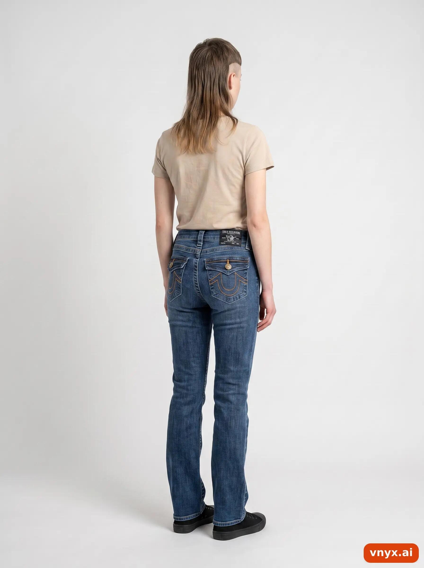 Second Life - Vintage True Religion Navy Jeans Women W25 2/6