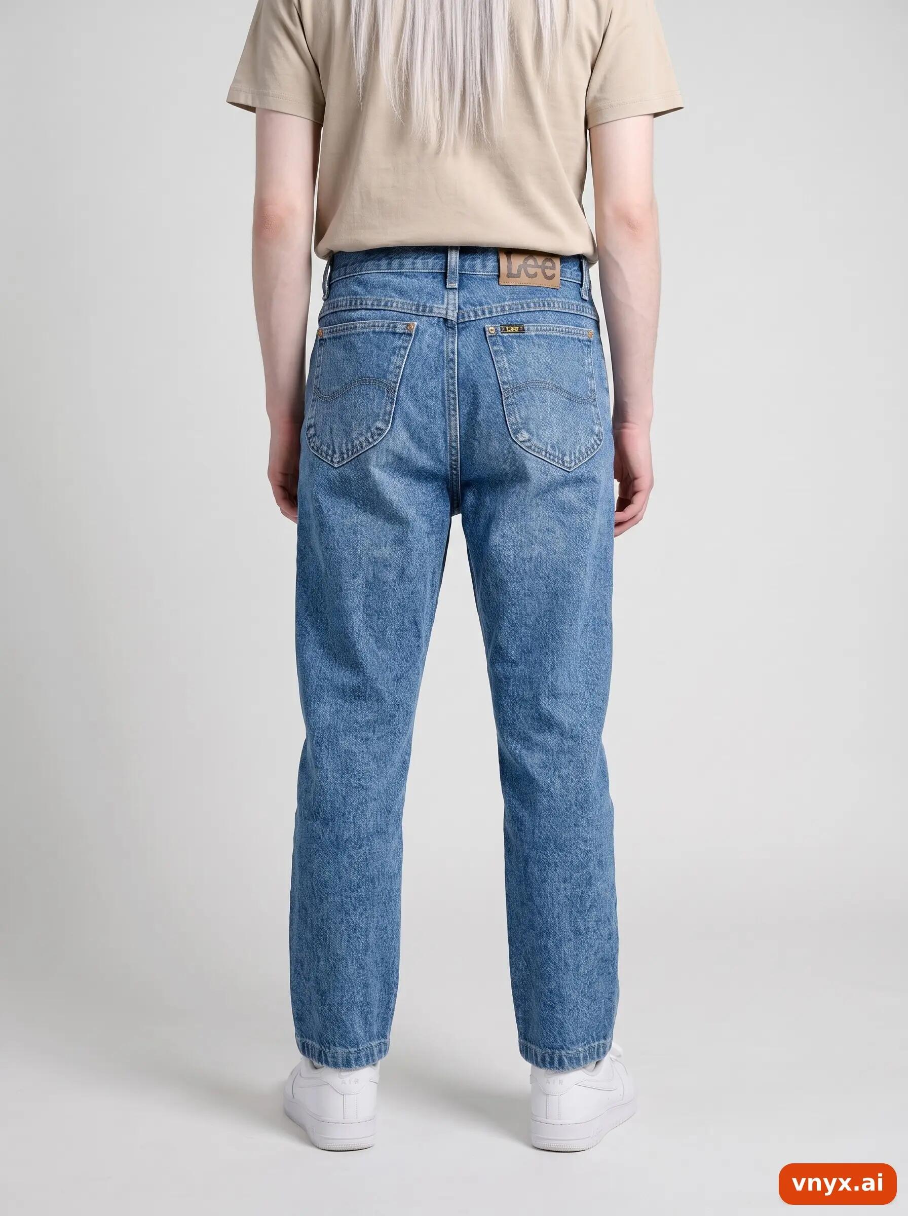 Second Life - Vintage Lee Mid-Blue Jeans Men W31 L32 2/6