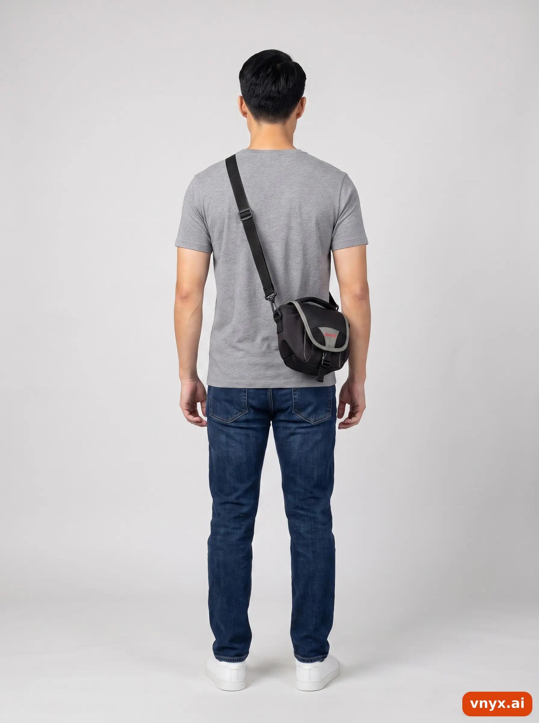 Second Life - Vintage Vanguard Jet-Black T-Shirt Men M 4/6