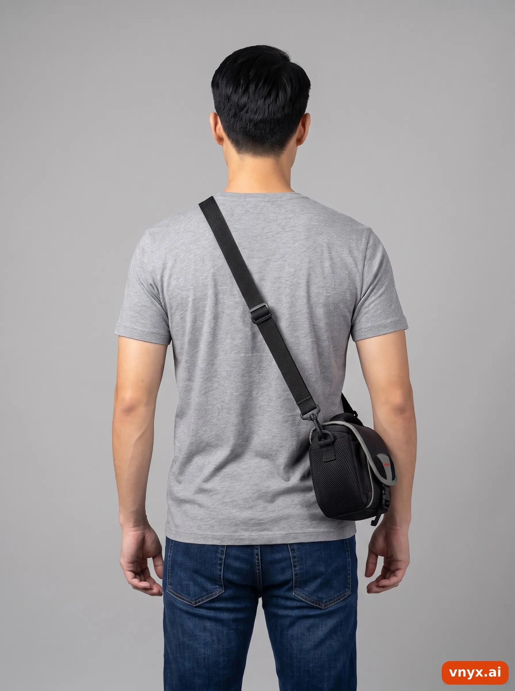 Second Life - Vintage Vanguard Jet-Black T-Shirt Men M 2/6