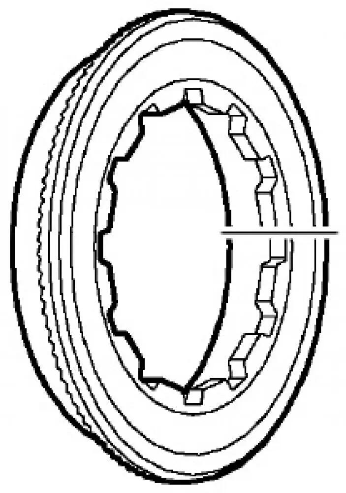 SHIMANO Verschlussring CS-HG62 - Lockring für HG-Kassetten, ca. 14 g 1/1
