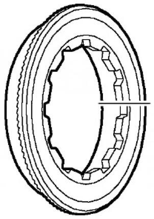 SHIMANO Verschlussring CS-HG62 - Lockring für HG-Kassetten, ca. 14 g
