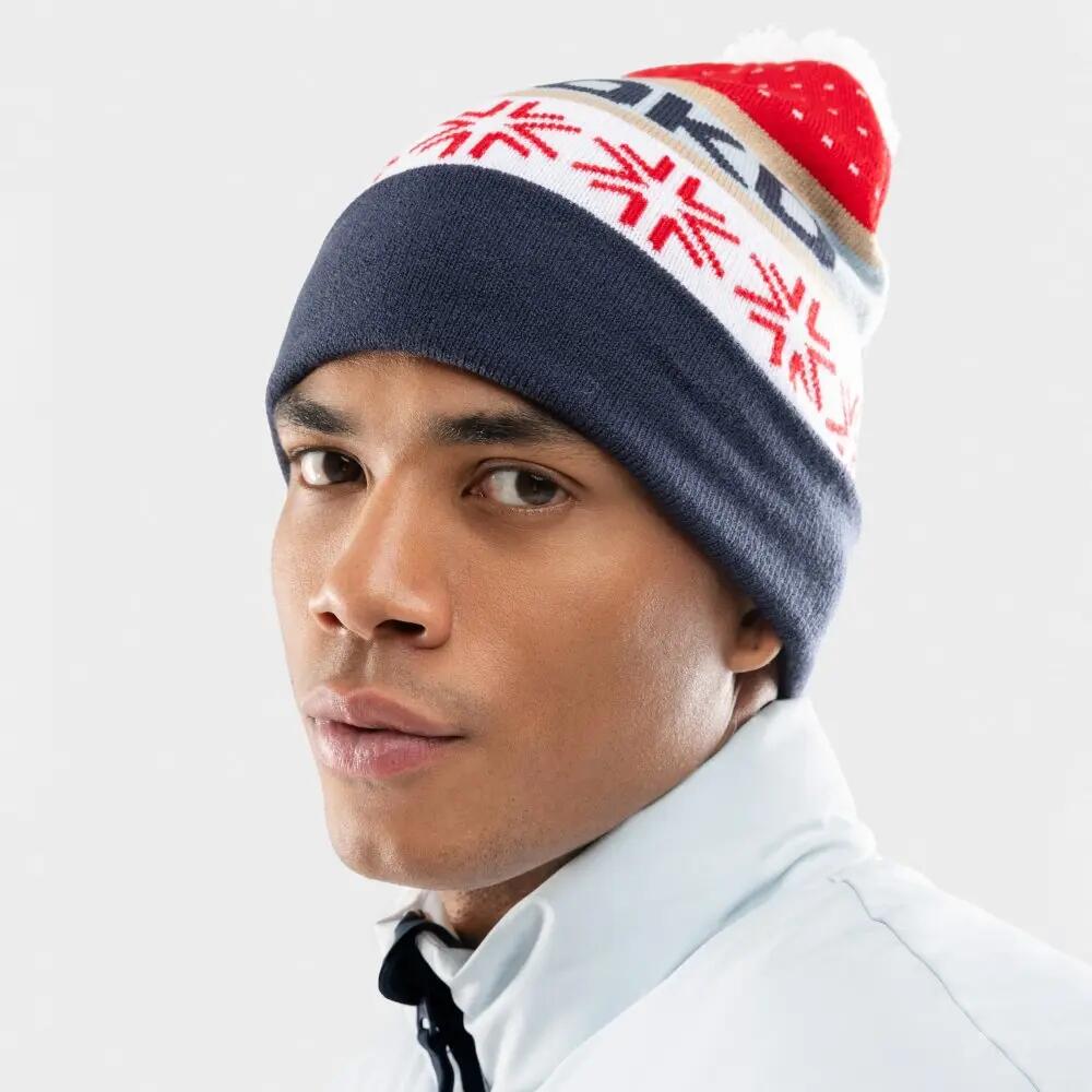 Gorro retro de esquí con pompón Hombre y Mujer Ewige Red Rojo 6/7