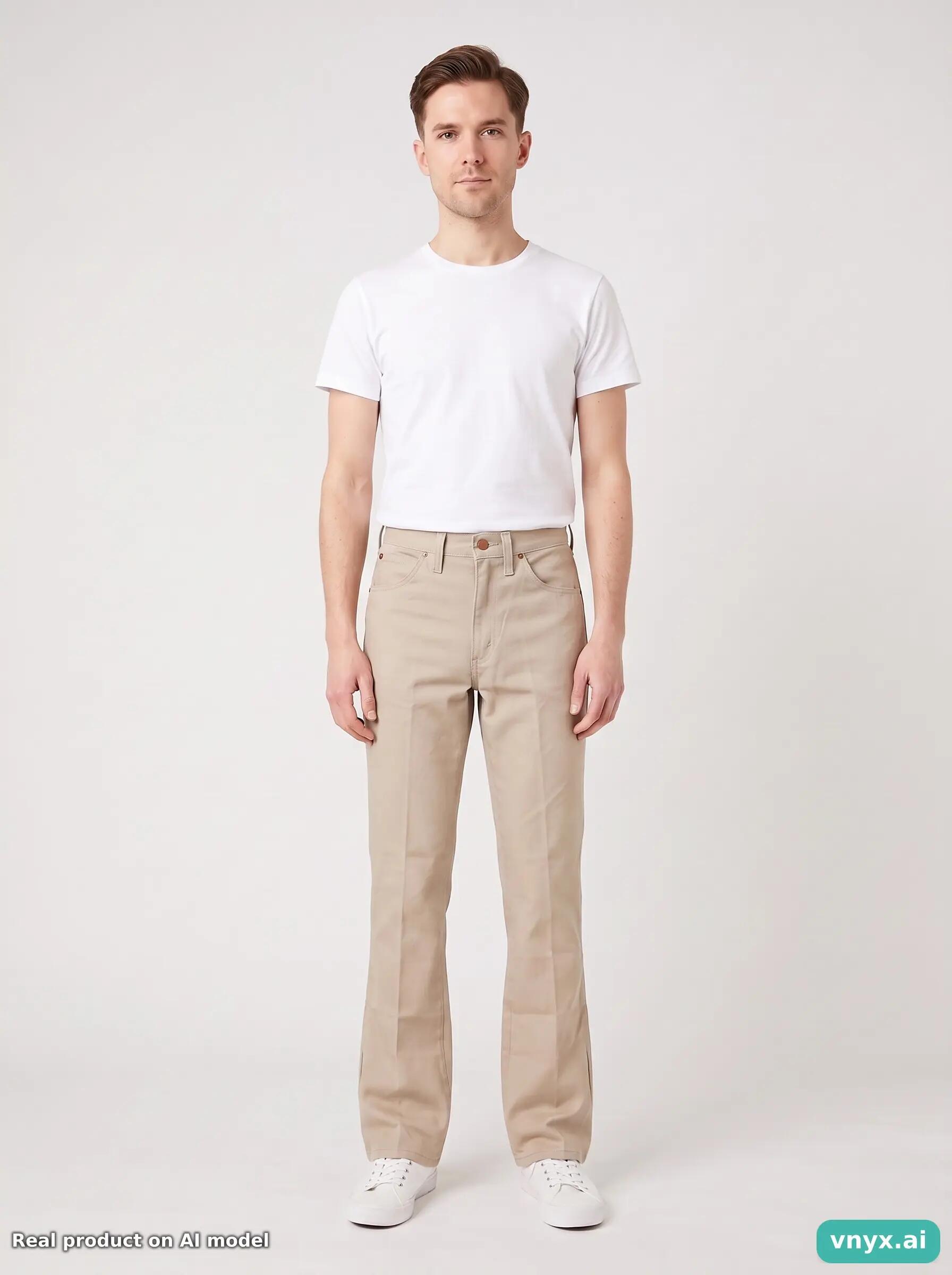 Second Life - Vintage Wrangler Beige Jeans Men W28 L34 6/6