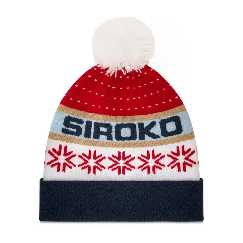 Gorro retro de esquí con pompón Hombre y Mujer Ewige Red Rojo 3/7