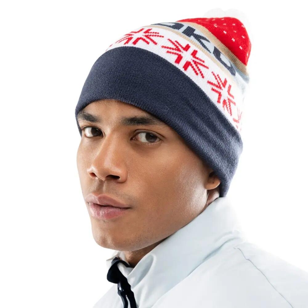 Gorro retro de esquí con pompón Hombre y Mujer Ewige Red Rojo 2/7