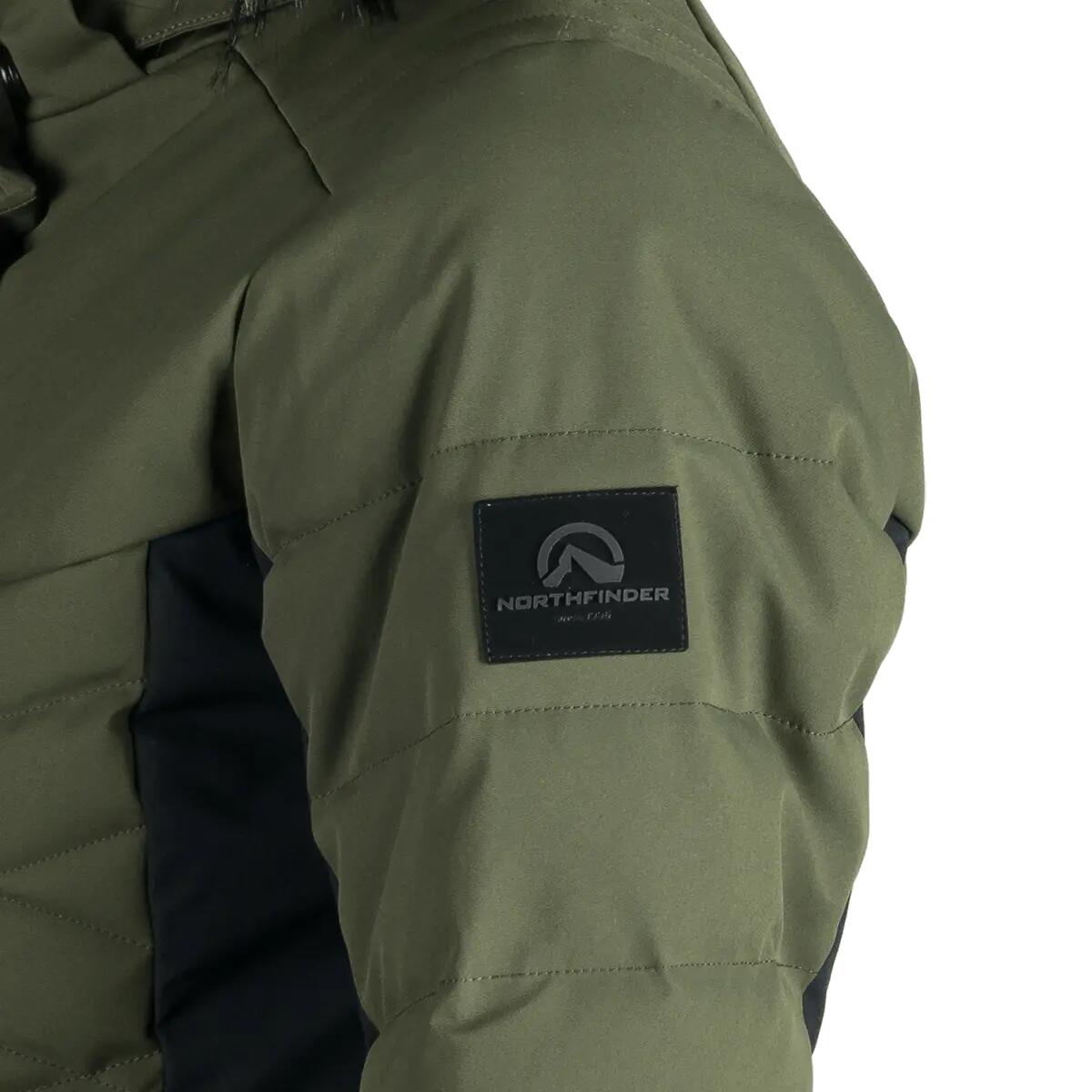 Dámská lyžařská trendy zateplená bunda s kožušinou ABIGAYLE 8/15