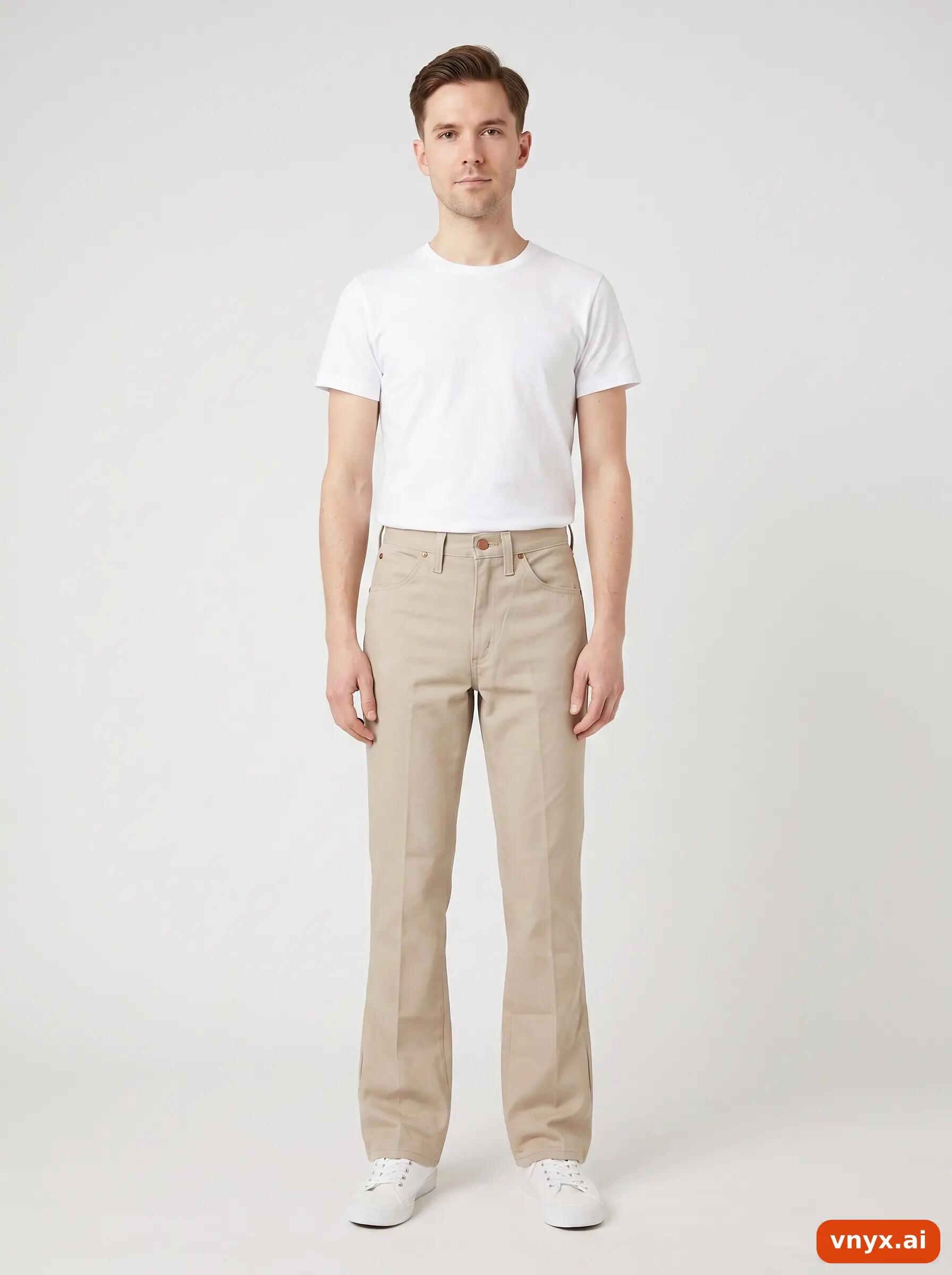 Second Life - Vintage Wrangler Beige Jeans Men W28 L34 3/6