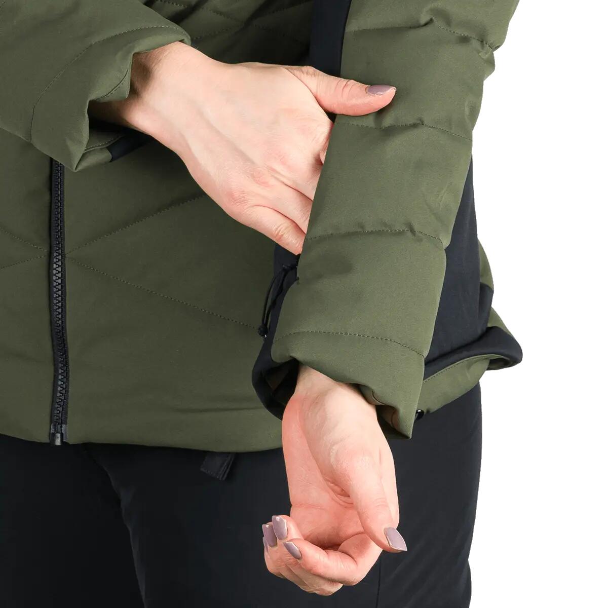 Dámská lyžařská trendy zateplená bunda s kožušinou ABIGAYLE 12/15