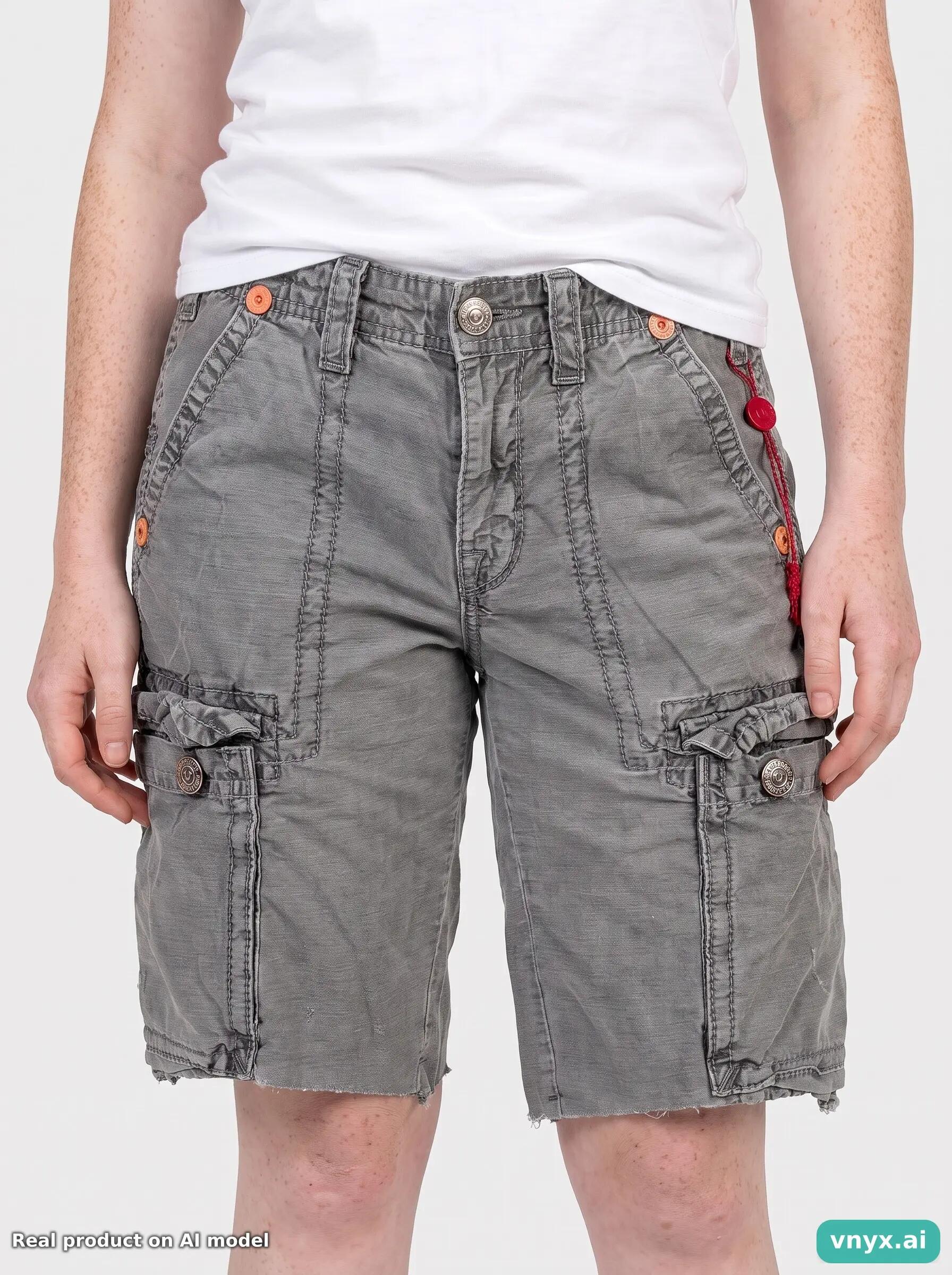 Second Life - Vintage True Religion Charcoal Shorts Women W23 6/6