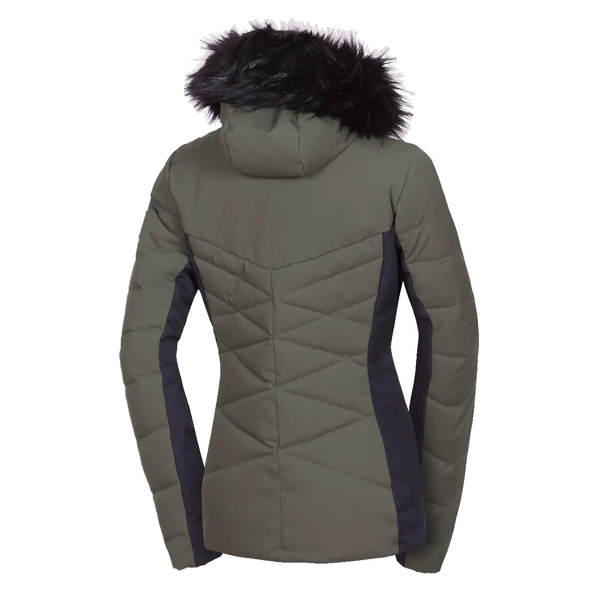 Dámská lyžařská trendy zateplená bunda s kožušinou ABIGAYLE 10/15