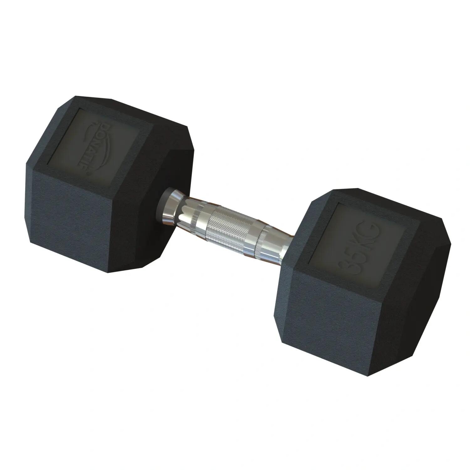 Manubrio Esagonale Gommato da 35 Kg - Professionale 2/6
