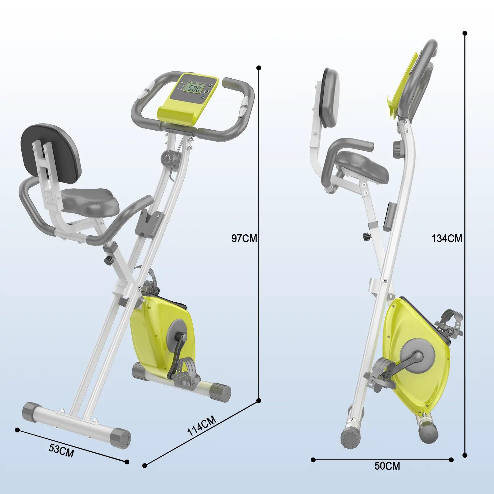 Unisexe Cardio Vélo Pliable 8 Niveaux LCD Maison 2/2