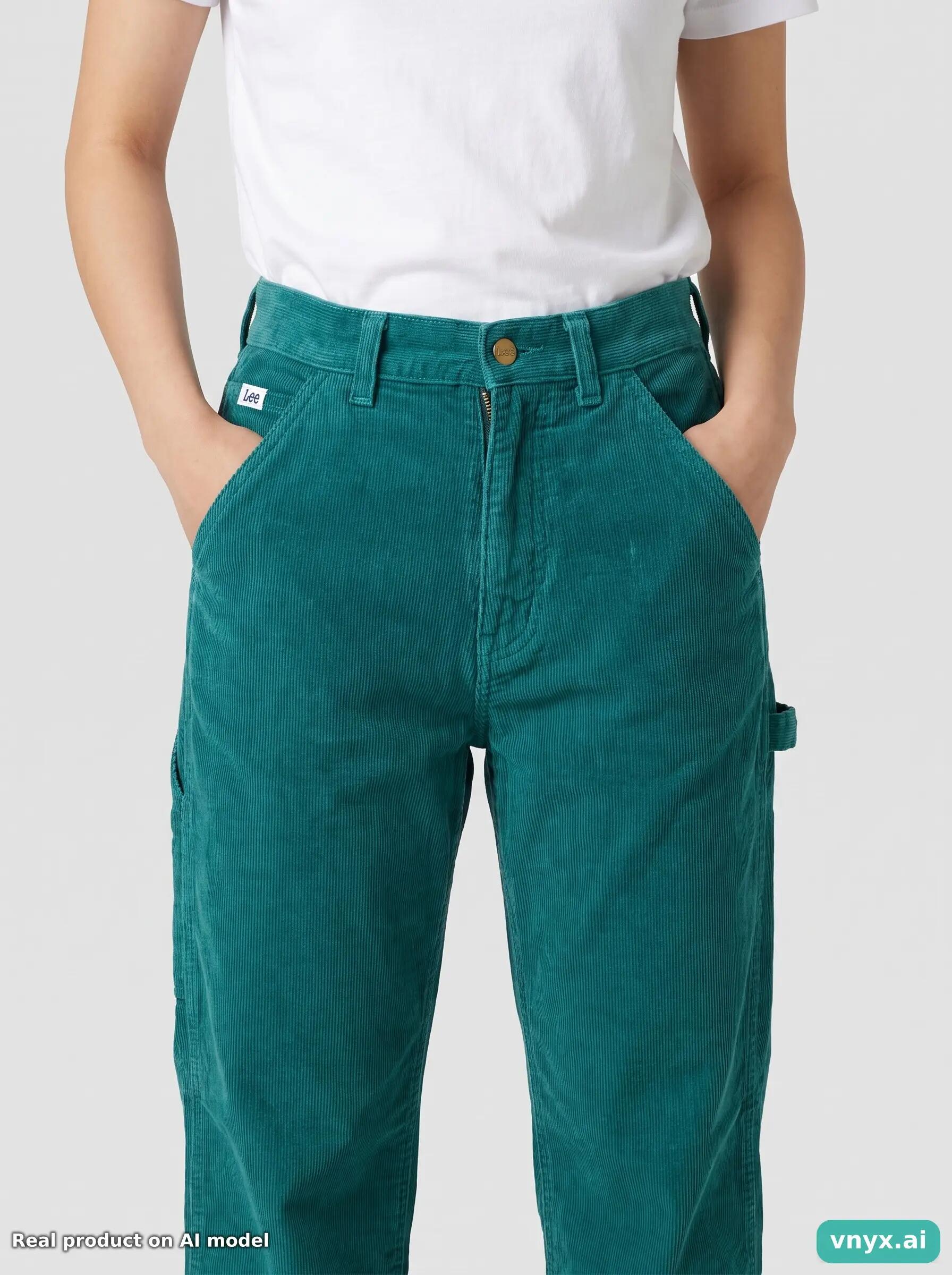 Second Life - Vintage Lee Teal Trousers Women W29 L34 6/6
