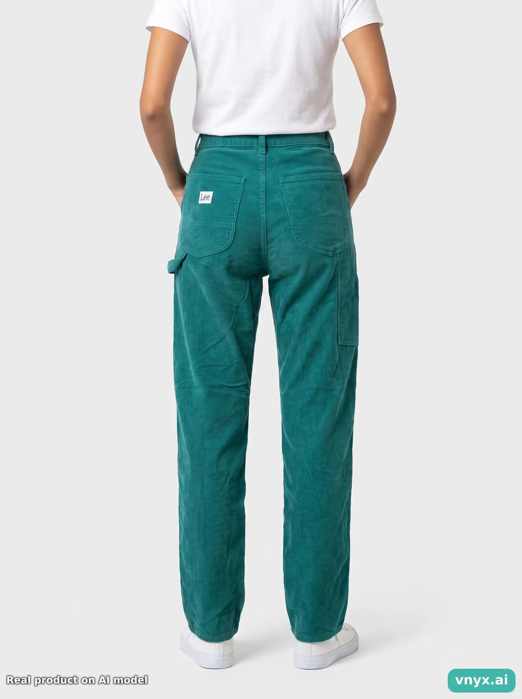 Second Life - Vintage Lee Teal Trousers Women W29 L34 4/6