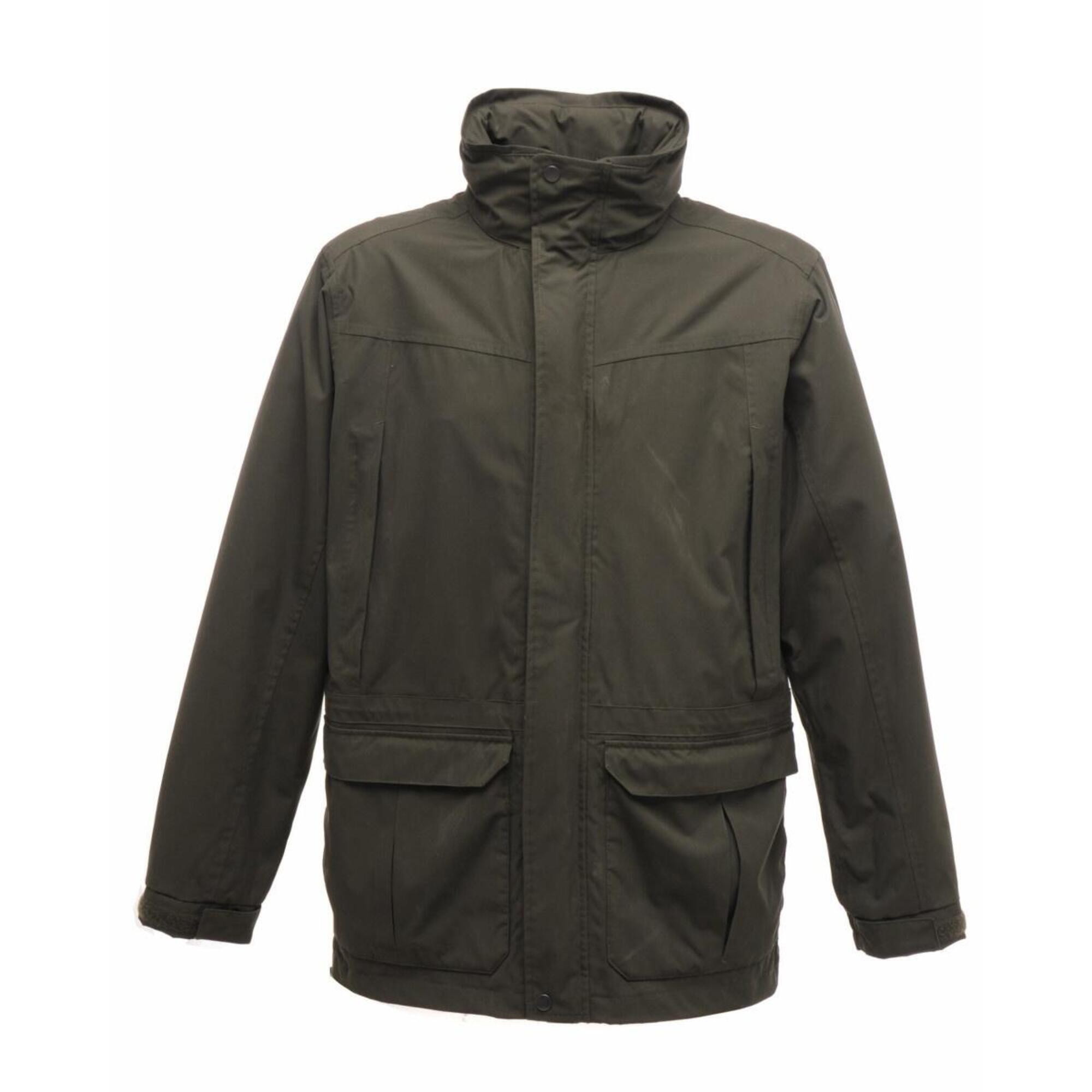 REGATTA Mens Vertex III Waterproof Breathable Jacket (Dark Olive)