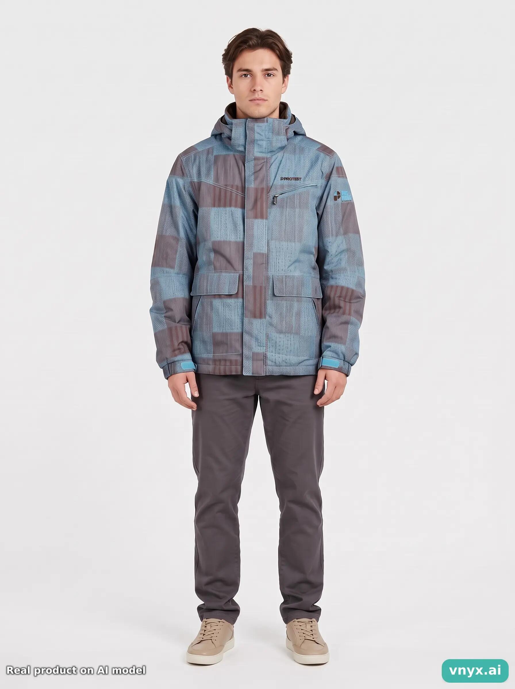 Second Life - Vintage Protest Blue-Grey Outdoor Jacket Men M 6/6